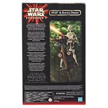 Load image into Gallery viewer, AVAILABILITY LIMITED - Hasbro STAR WARS - The Black Series 6" - HASBRO PULSE-CON EXCLUSIVE - STAP & Battle Droid (The Phantom Menace) 25th Anniversary Vehicle & Figure Pack - STANDARD GRADE