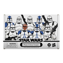 Load image into Gallery viewer, AVAILABILITY LIMITED - Hasbro STAR WARS - The Vintage Collection - Phase II Clone Trooper (AHSOKA) Special 4-Pack 3.75 figure set - STANDARD GRADE