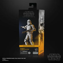 Load image into Gallery viewer, Hasbro STAR WARS - The Black Series 6" PLASTIC FREE PACKAGING - WAVE 12 - PHASE II CLONE TROOPER (The Clone Wars) figure 14 - STANDARD GRADE