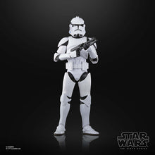Load image into Gallery viewer, Hasbro STAR WARS - The Black Series 6" PLASTIC FREE PACKAGING - WAVE 12 - PHASE II CLONE TROOPER (The Clone Wars) figure 14 - STANDARD GRADE