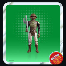 Load image into Gallery viewer, DAMAGED PACKAGING - Hasbro STAR WARS - The Retro Collection - Return of the Jedi 40th Anniversary - LANDO CALRISSIAN (Skiff Guard) figure - SUB-STANDARD GRADE