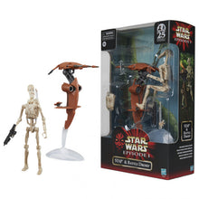 Load image into Gallery viewer, AVAILABILITY LIMITED - Hasbro STAR WARS - The Black Series 6" - HASBRO PULSE-CON EXCLUSIVE - STAP & Battle Droid (The Phantom Menace) 25th Anniversary Vehicle & Figure Pack - STANDARD GRADE