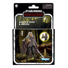Load image into Gallery viewer, Hasbro STAR WARS - The Vintage Collection - Ahsoka Tano & Grogu Deluxe 3.75" WORLD-BUILDING SET - STANDARD GRADE