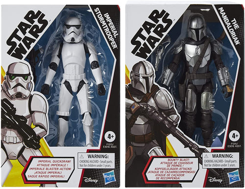 Hasbro STAR WARS - Galaxy of Adventures - Mandalorian & Imperial Stormtrooper - 5 Inch Collectible Action Figure 2-Pack - STANDARD GRADE