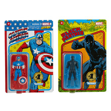 Load image into Gallery viewer, Hasbro MARVEL Legends - Captain America &amp; Black Panther (Hasbro Pulse Exclusive) 3.75 Retro Figure 2 pack - STANDARD GRADE