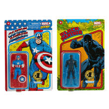 Load image into Gallery viewer, Hasbro MARVEL Legends - Captain America & Black Panther (Hasbro Pulse Exclusive) 3.75 Retro Figure 2 pack - STANDARD GRADE