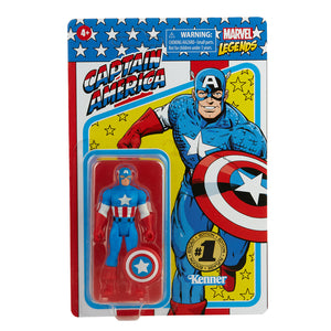 Hasbro MARVEL Legends - Captain America & Black Panther (Hasbro Pulse Exclusive) 3.75 Retro Figure 2 pack - STANDARD GRADE