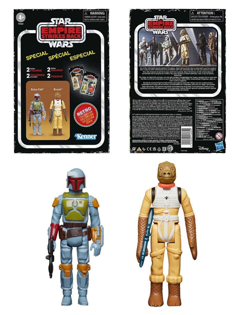 2 Star Wars Retro Collection ESB Bounty Hunter 2 Packs popular Fett Boskk IG88 Dengar