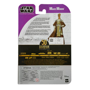 Hasbro STAR WARS - The Black Series 6" - LUCASFILM 50th Anniversary - MACE WINDU (Clone Wars) Exclusive action figure - STANDARD GRADE