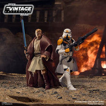 Load image into Gallery viewer, Hasbro STAR WARS - The Vintage Collection - OBI-WAN KENOBI (Utapau) &amp; AIRBORNE CLONE TROOPER (212th Battalion)(Revenge of the Sith) 3.75" Figure Two-Pack - VC-398 &amp; VC-399 - STANDARD GRADE