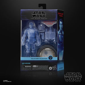 AVAILABILITY LIMITED - HASBRO STAR WARS - The Black Series 6" - Holocomm Collection - AXE WOVES Action Figure with Light-Up Holopuck - STANDARD GRADE