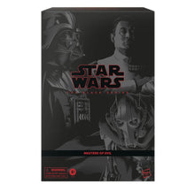 Load image into Gallery viewer, AVAILABILITY LIMITED - HASBRO STAR WARS - The Black Series 6&quot; - MASTERS OF EVIL Exclusive figure 3-PACK - Darth Vader, Grand Admiral Thrawn, General Grievous - STANDARD GRADE