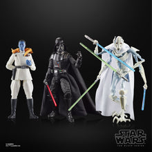 Load image into Gallery viewer, AVAILABILITY LIMITED - HASBRO STAR WARS - The Black Series 6&quot; - MASTERS OF EVIL Exclusive figure 3-PACK - Darth Vader, Grand Admiral Thrawn, General Grievous - STANDARD GRADE