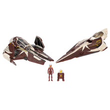 Load image into Gallery viewer, STAR WARS Micro Galaxy Squadron - EXCLUSIVE - Starfighter Class - Ahsoka Tano’s Jedi Starfighters Set #0113 - 5-Inch and 3-Inch Vehicles with 2 Micro Figure Accessories - STANDARD GRADE