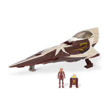 Load image into Gallery viewer, STAR WARS Micro Galaxy Squadron - EXCLUSIVE - Starfighter Class - Ahsoka Tano’s Jedi Starfighters Set #0113 - 5-Inch and 3-Inch Vehicles with 2 Micro Figure Accessories - STANDARD GRADE