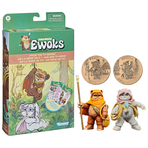 AVAILABILITY LIMITED - Hasbro STAR WARS - The Vintage Collection - EWOKS 2 Pack - Wicket W. Warrick & Kneesaa 3.75