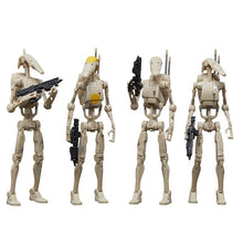 Load image into Gallery viewer, Hasbro STAR WARS - The Vintage Collection 3.75 - BATTLE DROID (The Phantom Menace) figure 4-PACK - STANDARD GRADE