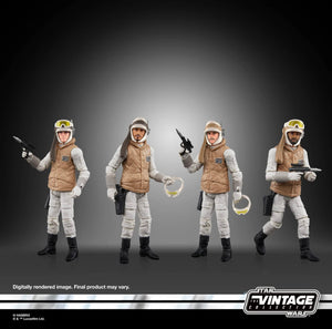 AVAILABILITY LIMITED - Hasbro STAR WARS - The Vintage Collection - Rebel Soldier (Echo Base Battle Gear) Special 4-Pack 3.75 figure set - STANDARD GRADE