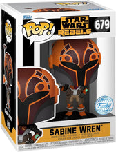 Load image into Gallery viewer, FUNKO POP! - Star Wars: Rebels - SABINE WREN (Metallic) pop! vinyl figure #679 - FUNKO SPECIAL EDITION