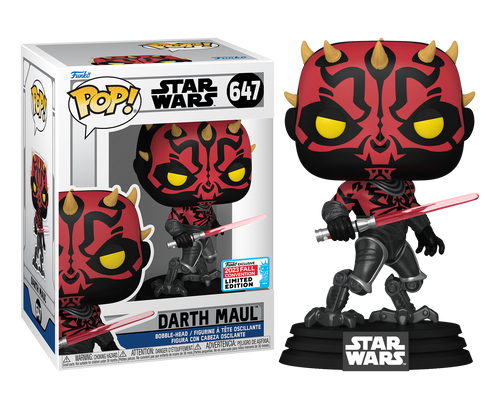 FUNKO POP! - Star Wars: The Clone Wars - DARTH MAUL pop! vinyl figure #647 - NYCC 2023 Fall Convention Exclusive