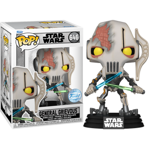 FUNKO POP! - Star Wars: Battlefront II - GENERAL GRIEVOUS (Battle Damage) pop! vinyl figure #646 - SPECIAL EDITION