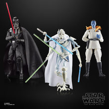 Load image into Gallery viewer, AVAILABILITY LIMITED - HASBRO STAR WARS - The Black Series 6&quot; - MASTERS OF EVIL Exclusive figure 3-PACK - Darth Vader, Grand Admiral Thrawn, General Grievous - STANDARD GRADE
