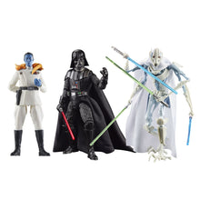 Load image into Gallery viewer, AVAILABILITY LIMITED - HASBRO STAR WARS - The Black Series 6&quot; - MASTERS OF EVIL Exclusive figure 3-PACK - Darth Vader, Grand Admiral Thrawn, General Grievous - STANDARD GRADE