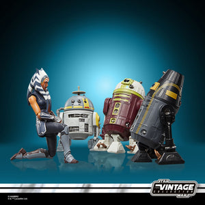 AVAILABILITY LIMITED - COMING 2024 JULY - PRE-ORDER - Hasbro STAR WARS - The Vintage Collection - Ahsoka Tano & Droids (Clone Wars) 3.75 Inch Collectible Action Figure 4-Pack - STANDARD GRADE