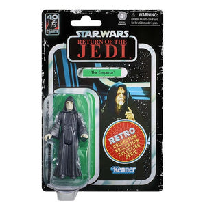 DAMAGED PACKAGING - Hasbro STAR WARS - The Retro Collection - Return of the Jedi 40th Anniversary - THE EMPEROR figure - SUB-STANDARD GRADE