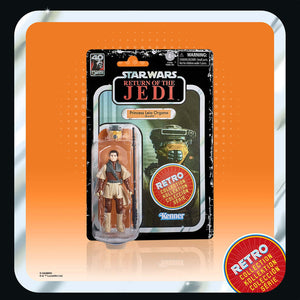 DAMAGED PACKAGING - Hasbro STAR WARS - The Retro Collection - Return of the Jedi 40th Anniversary - PRINCESS LEIA ORGANA (Boushh) figure - SUB-STANDARD GRADE