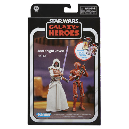 AVAILABILITY LIMITED - Hasbro STAR WARS - The Vintage Collection - JEDI KNIGHT REVAN and HK-47 (Galaxy of Heroes) 3.75