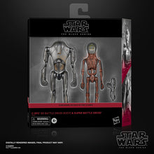Load image into Gallery viewer, COMING 2024 APRIL - PRE-ORDER - Hasbro STAR WARS - The Black Series 6&quot; - EXCLUSIVE DELUXE 2PK - C-3PO (B1 Battle Droid Body) &amp; Super Battle Droid (Attack of the Clones) 2 figure pack - STANDARD GRADE