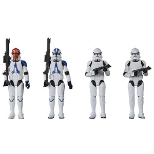 AVAILABILITY LIMITED - Hasbro STAR WARS - The Vintage Collection - Phase II Clone Trooper (AHSOKA) Special 4-Pack 3.75 figure set - STANDARD GRADE