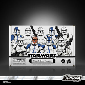 AVAILABILITY LIMITED - Hasbro STAR WARS - The Vintage Collection - Phase II Clone Trooper (AHSOKA) Special 4-Pack 3.75 figure set - STANDARD GRADE