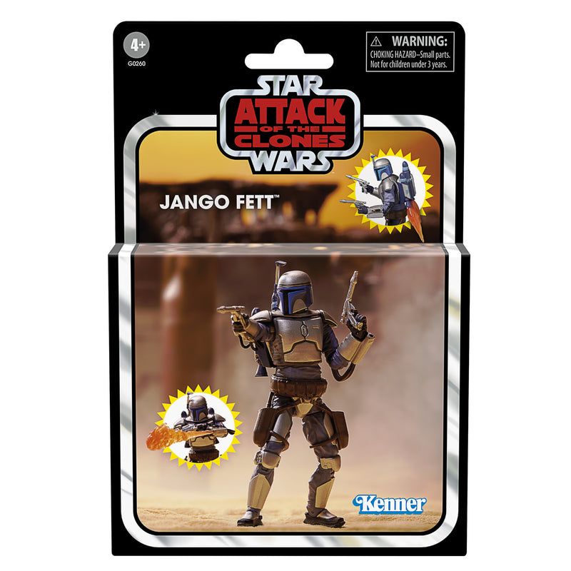 COMING 2024 MAY - PRE-ORDER - Hasbro STAR WARS - The Vintage Collection - JANGO FETT (Attack of the Clones) Deluxe 3.75