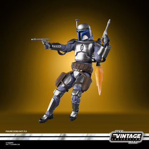 COMING 2024 MAY - PRE-ORDER - Hasbro STAR WARS - The Vintage Collection - JANGO FETT (Attack of the Clones) Deluxe 3.75" WORLD-BUILDING SET - STANDARD GRADE
