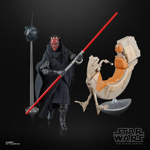 AVAILABILITY LIMITED - Hasbro STAR WARS - The Black Series 6" - HASBRO PULSE EXCLUSIVE - Darth Maul & Sith Speeder (The Phantom Menace) 25th Anniversary Vehicle & Figure Pack - STANDARD GRADE