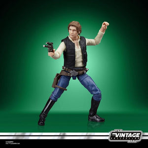 COMING 2025 OCTOBER - PRE-ORDER - Hasbro STAR WARS - The Vintage Collection - 2025 Wave 24 - Han Solo (A New Hope) figure - VC-372 - STANDARD GRADE