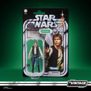 COMING 2025 OCTOBER - PRE-ORDER - Hasbro STAR WARS - The Vintage Collection - 2025 Wave 24 - Han Solo (A New Hope) figure - VC-372 - STANDARD GRADE