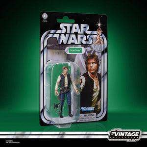 COMING 2025 OCTOBER - PRE-ORDER - Hasbro STAR WARS - The Vintage Collection - 2025 Wave 24 - Han Solo (A New Hope) figure - VC-372 - STANDARD GRADE