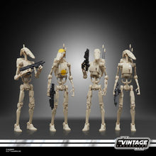 Load image into Gallery viewer, Hasbro STAR WARS - The Vintage Collection 3.75 - BATTLE DROID (The Phantom Menace) figure 4-PACK - STANDARD GRADE