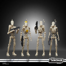 Load image into Gallery viewer, Hasbro STAR WARS - The Vintage Collection 3.75 - BATTLE DROID (The Phantom Menace) figure 4-PACK - STANDARD GRADE