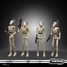 Load image into Gallery viewer, Hasbro STAR WARS - The Vintage Collection 3.75 - BATTLE DROID (The Phantom Menace) figure 4-PACK - STANDARD GRADE