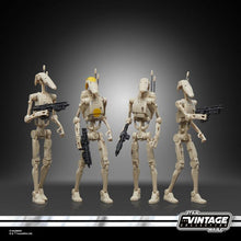 Load image into Gallery viewer, Hasbro STAR WARS - The Vintage Collection 3.75 - BATTLE DROID (The Phantom Menace) figure 4-PACK - STANDARD GRADE