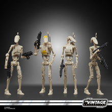 Load image into Gallery viewer, Hasbro STAR WARS - The Vintage Collection 3.75 - BATTLE DROID (The Phantom Menace) figure 4-PACK - STANDARD GRADE