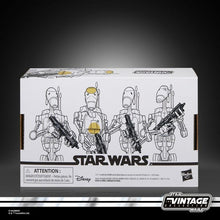 Load image into Gallery viewer, Hasbro STAR WARS - The Vintage Collection 3.75 - BATTLE DROID (The Phantom Menace) figure 4-PACK - STANDARD GRADE