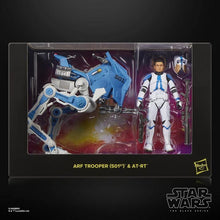 Load image into Gallery viewer, COMING 2026 SEPTEMBER - PRE-ORDER - Hasbro STAR WARS - The Black Series 6" - EXCLUSIVE - ARF Trooper (501st) &amp; AT-RT (The Clone Wars) vehicle and figure set - STANDARD GRADE