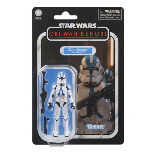 COMING 2025 MAY - PRE-ORDER - Hasbro STAR WARS - The Vintage Collection - 2025 Wave 22 - Clone Trooper (501st Legion)(Obi-Wan Kenobi) figure - VC-240 - STANDARD GRADE