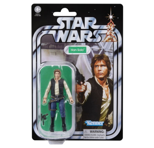 COMING 2025 OCTOBER - PRE-ORDER - Hasbro STAR WARS - The Vintage Collection - 2025 Wave 24 - Han Solo (A New Hope) figure - VC-372 - STANDARD GRADE