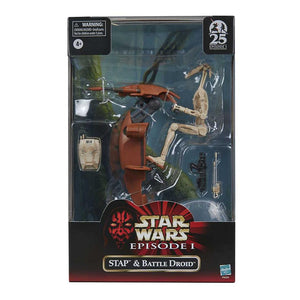 AVAILABILITY LIMITED - Hasbro STAR WARS - The Black Series 6" - HASBRO PULSE-CON EXCLUSIVE - STAP & Battle Droid (The Phantom Menace) 25th Anniversary Vehicle & Figure Pack - STANDARD GRADE